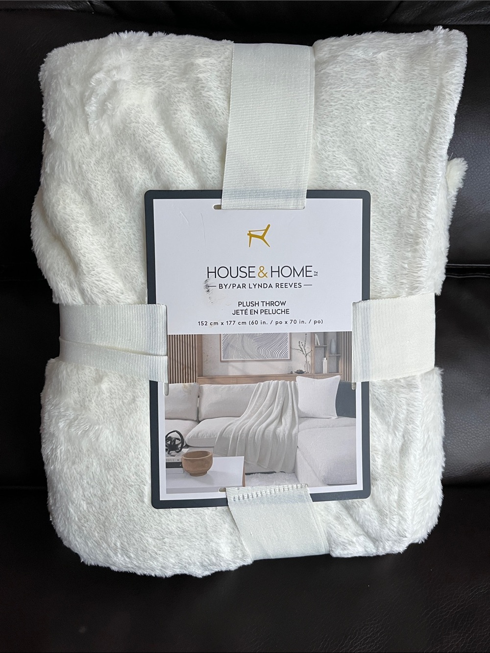 House & Home Plush Throw Blanket
